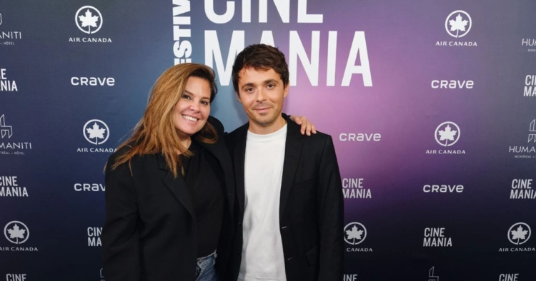 Catherine Beauchamp, animatrice et maîtresse de la cérémonie d'ouverture (6 novembre) et Guilhem Caillard, Directeur général et artistique de CINEMANIA